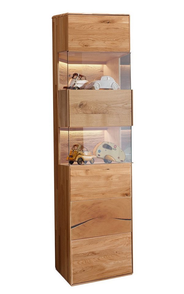 Main Möbel Vitrine Vitrine 50x202cm "Belfast" Wildeiche massiv Main Möbel Vitrine Vitrine 50x202cm "Belfast" Wildeiche massiv von Main Möbel