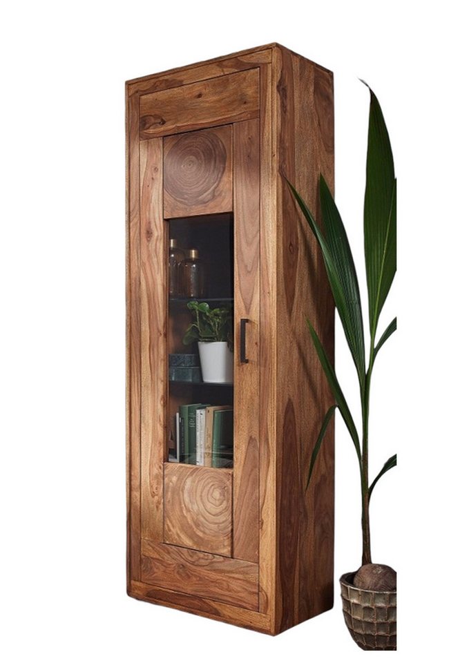 Main Möbel Vitrine Vitrine 66x201cm "Rio" Palisander massiv von Main Möbel