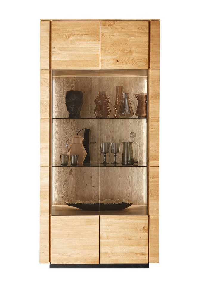 Main Möbel Vitrine Vitrine 99x207cm "Savona" Wildeiche geölt Main Möbel Vitrine Vitrine 99x207cm "Savona" Wildeiche geölt von Main Möbel
