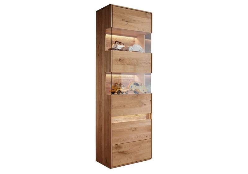 Main Möbel Vitrine Vitrine rechts 63x207cm "Berlin" Wildeiche geölt WZ-0303 von Main Möbel