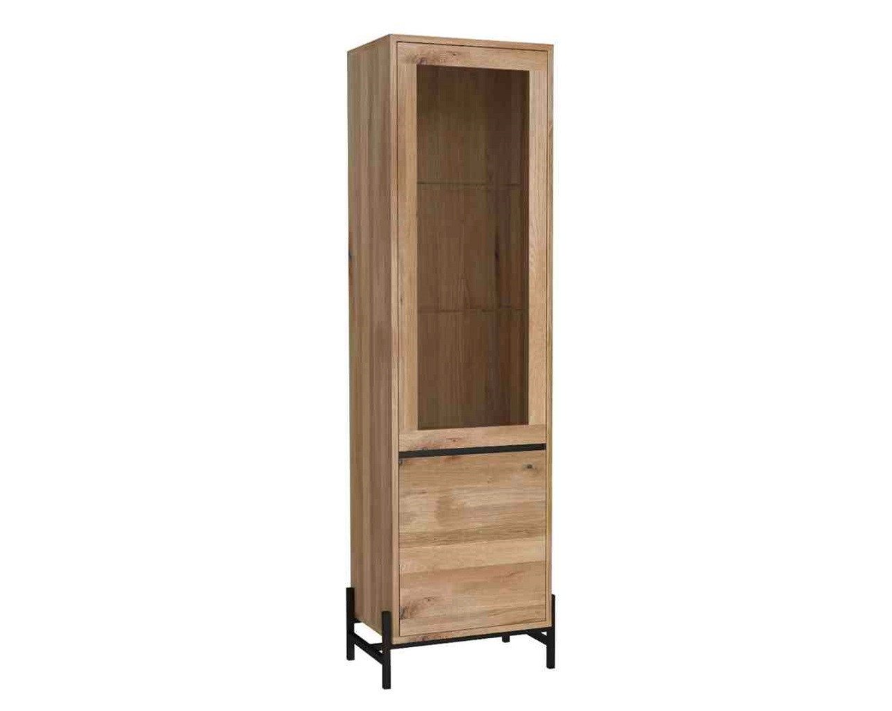 Main Möbel Vitrine Vitrinenschrank 57x198cm 'Veneza' Eiche & Metall schwarz Main Möbel Vitrine Vitrinenschrank 57x198cm 'Veneza' Eiche & Metall schwarz von Main Möbel