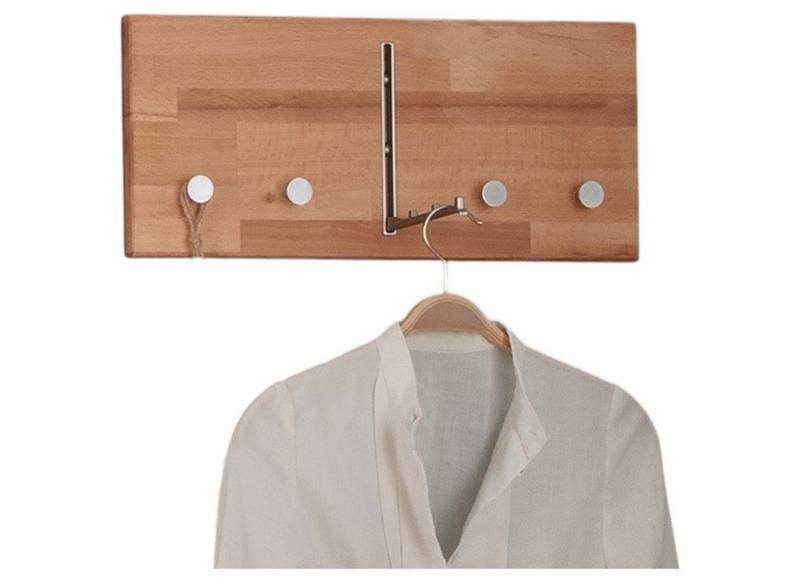 Main Möbel Wandgarderobe Wandgarderobe 50cm "Stockholm" Buche massiv von Main Möbel
