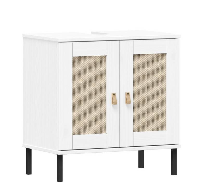 Main Möbel Waschbeckenunterschrank Waschbeckenunterschrank 62x65cm 'Seattle' Kiefer massiv weiß von Main Möbel