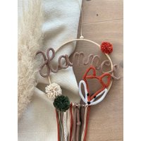Türschild Fuchs, Personalisiert, Traumfänger, Kinderzimmer, Babygeschenke, Taufgeschenk, Geburt, Namensring, Baby, Newborn Türschild Fuchs, Personalisiert, Traumfänger, Kinderzimmer, Babygeschenke, Taufgeschenk, Geburt, Namensring, Baby, Newborn von MainKindlein