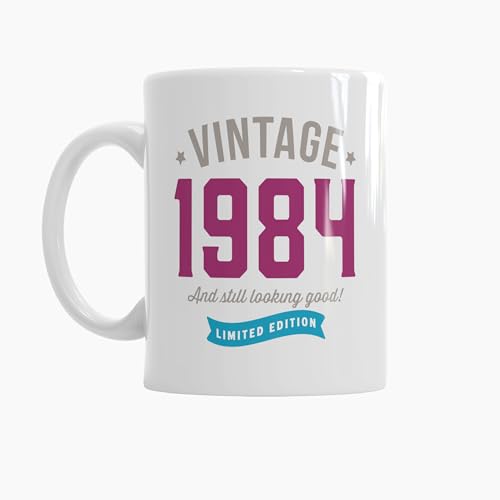 Tasse zum 40. Geburtstag - passend für Frauen - witzige Geschenkidee - Weiß - ca. 285 ml (10 oz) von Mainly Mugs