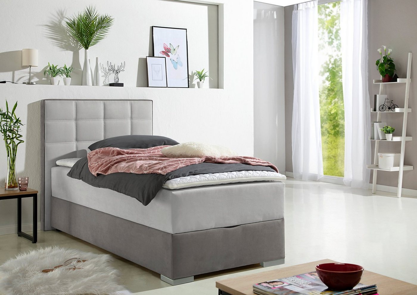 Maintal Boxspringbett, mit Bettkasten und Topper von Maintal