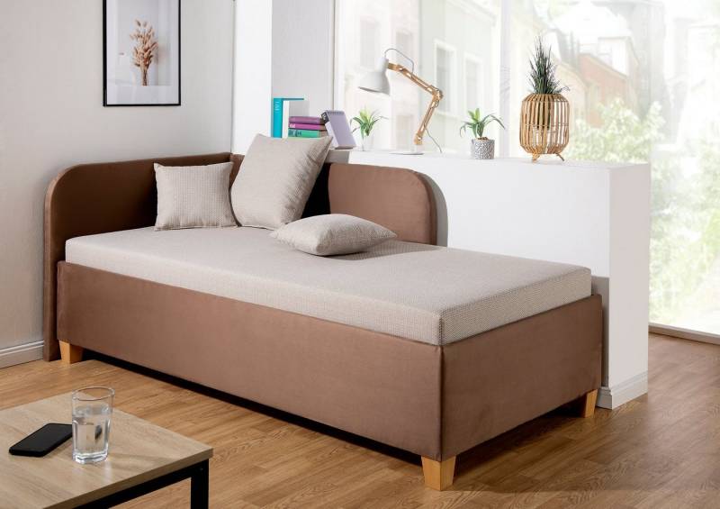 Maintal Polsterliege Aolana, mit Bettkasten, in 2 Breiten, Federkern- oder Bonellmatratze wählbar Maintal Polsterliege Aolana, mit Bettkasten, in 2 Breiten, Federkern- oder Bonellmatratze wählbar von Maintal