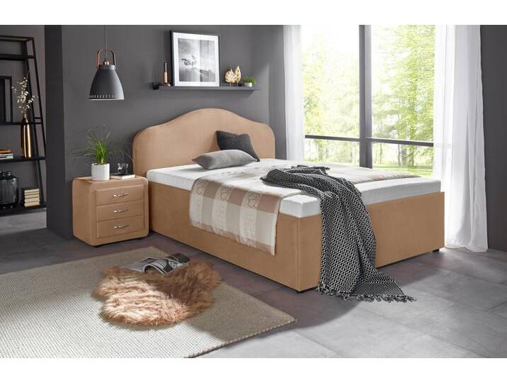 Polsterbett MAINTAL, beige, B:159cm L:212cm, Betten Polsterbett MAINTAL, beige, B:159cm L:212cm, Betten von Maintal