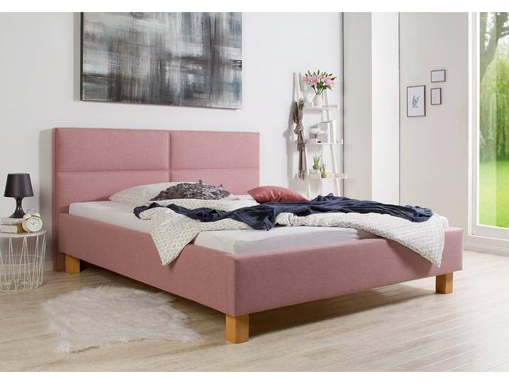 Polsterbett MAINTAL Derryville , rosa (flamingo), B:173cm H:107cm L:214cm, Betten, Bettseiten zerlegt, ohne Bettkasten von Maintal