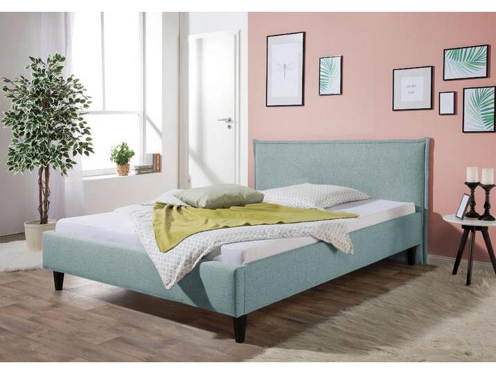 Polsterbett MAINTAL Gustine , bunt (aqua, petrol), B:156cm H:101cm L:211cm, Betten, Bettseiten zerlegt, ohne Bettkasten von Maintal