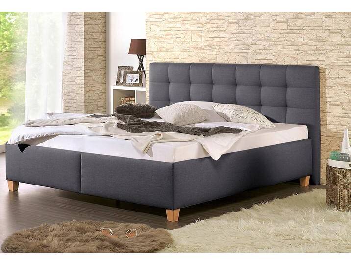 Polsterbett MAINTAL Madane , grau (anthrazit), B:174cm H:107cm L:207cm, Betten, wahlweise mit Matratze in den Härtegraden H2,H3 oder H4 von Maintal