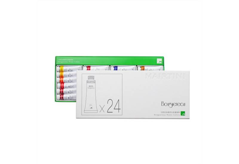 Mairtini Aquarellfarbe Bouguereau Künstler Set 24 Farben x 8 ml oder 15 ml, Intensive, lichtechte Farben für beeindruckende Kunstwerke von Mairtini