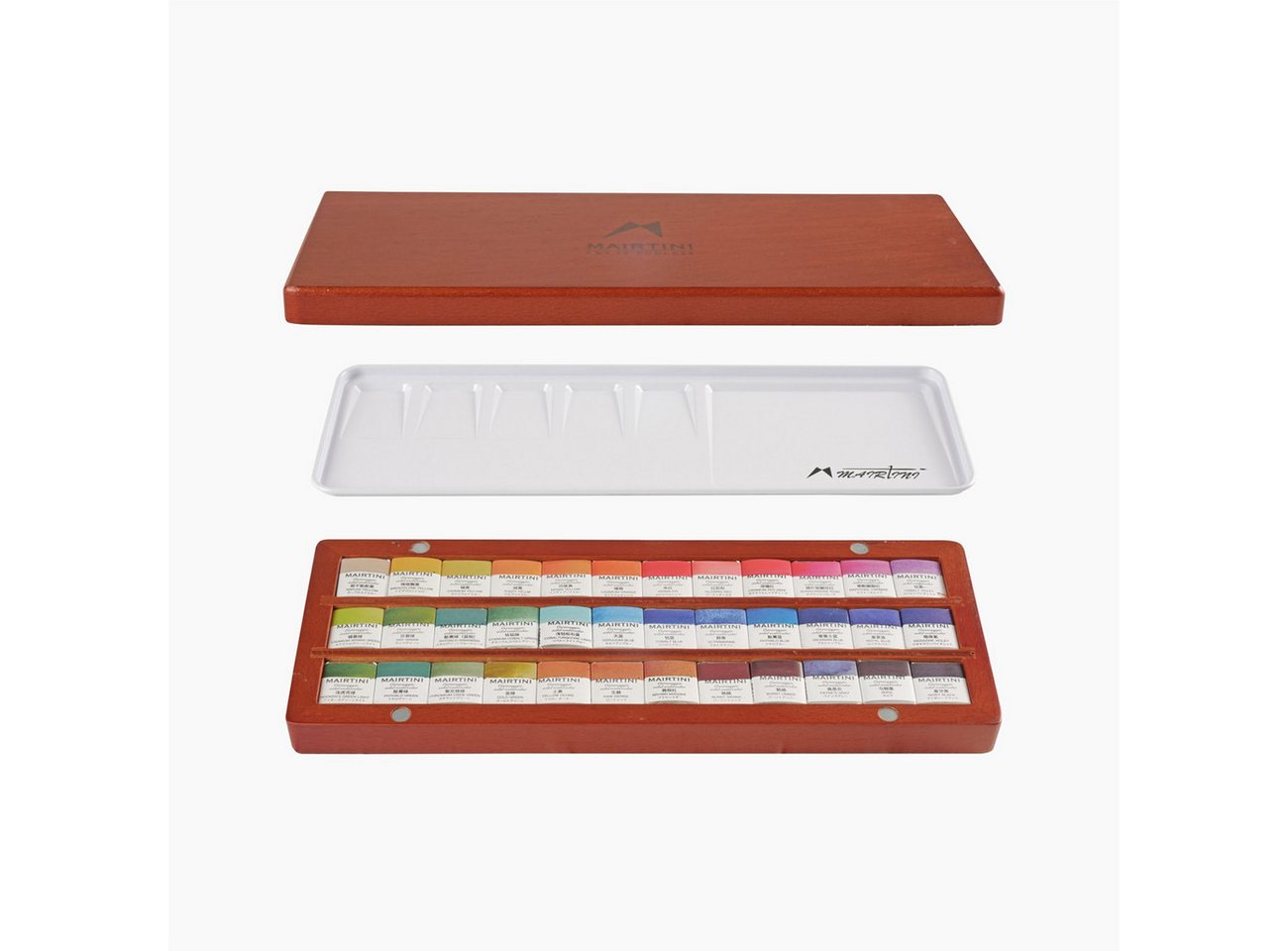 Mairtini Aquarellfarbe Set - Premium 12 / 24 / 36 Farben in halben Näpfchen, Hochwertige Profi-Farben in eleganter Metall- oder Holzbox Mairtini Aquarellfarbe Set - Premium 12 / 24 / 36 Farben in halben Näpfchen, Hochwertige Profi-Farben in eleganter Metall- oder Holzbox von Mairtini