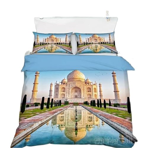MaishaRui Bettbezug Set 135x200cm Taj Mahal Bettwäsche Set Altes Gebäude Taj Mahal Mädchen Jugendliche Erwachsene 3 Stück Mikrofaser Betten Set Mit Reißverschluss und 2 Kissenbezug 80x80cm MaishaRui Bettbezug Set 135x200cm Taj Mahal Bettwäsche Set Altes Gebäude Taj Mahal Mädchen Jugendliche Erwachsene 3 Stück Mikrofaser Betten Set Mit Reißverschluss und 2 Kissenbezug 80x80cm von MaishaRui