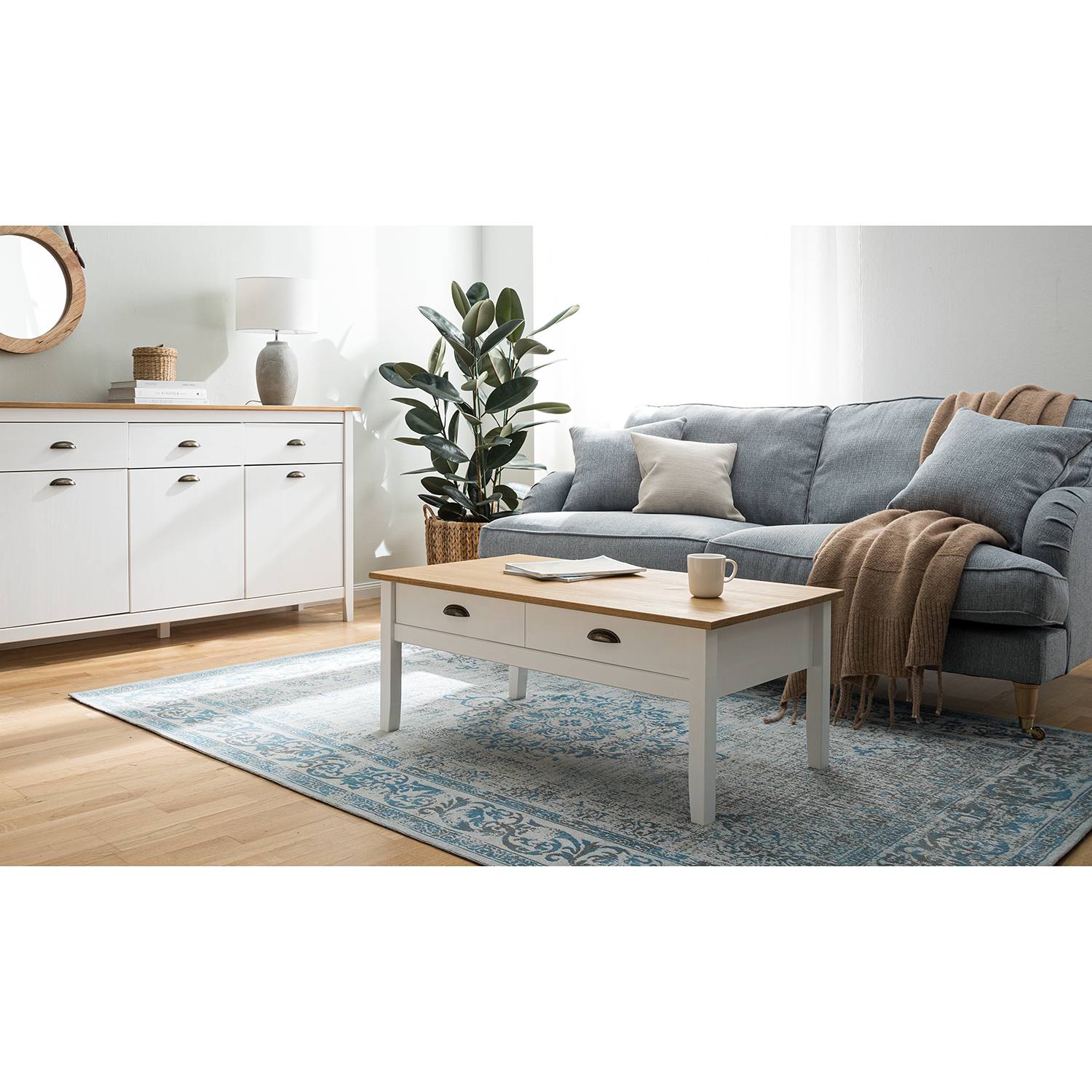 home24 Couchtisch 100 x 40 x 43cm Weiß/Weiß home24 Couchtisch 100 x 40 x 43cm Weiß/Weiß von home24