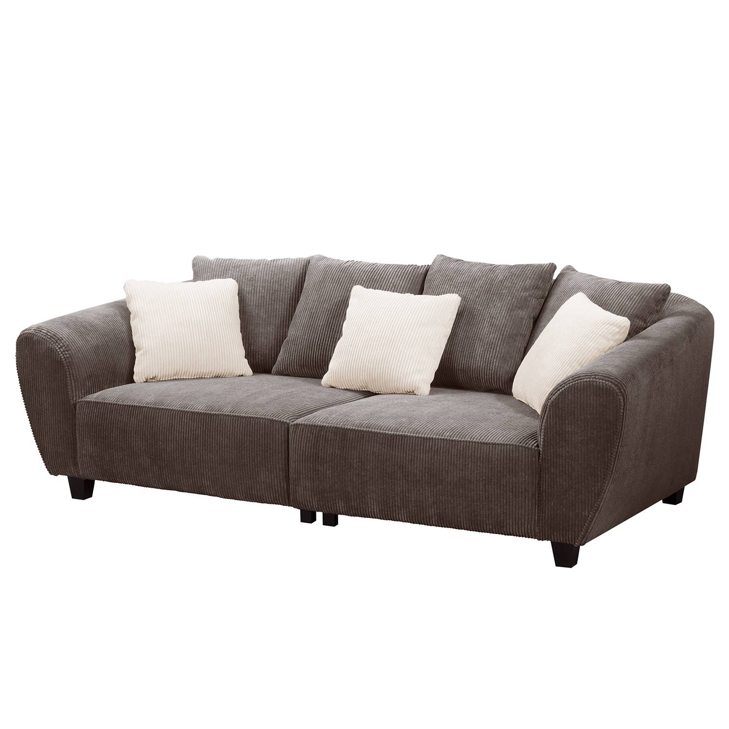 Maison Belfort Bigsofa Elora II Braun Cord 220x80x117 cm von Maison Belfort