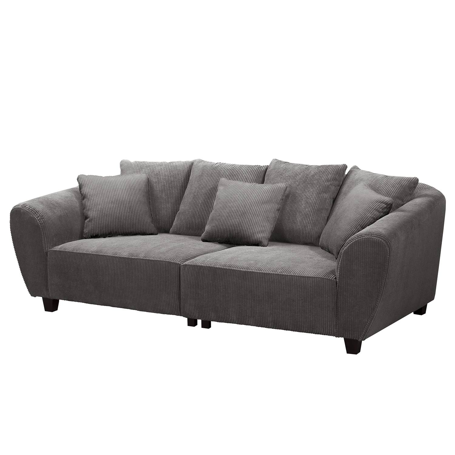 Maison Belfort Bigsofa Elora II Grau Cord 220x80x117 cm von Maison Belfort