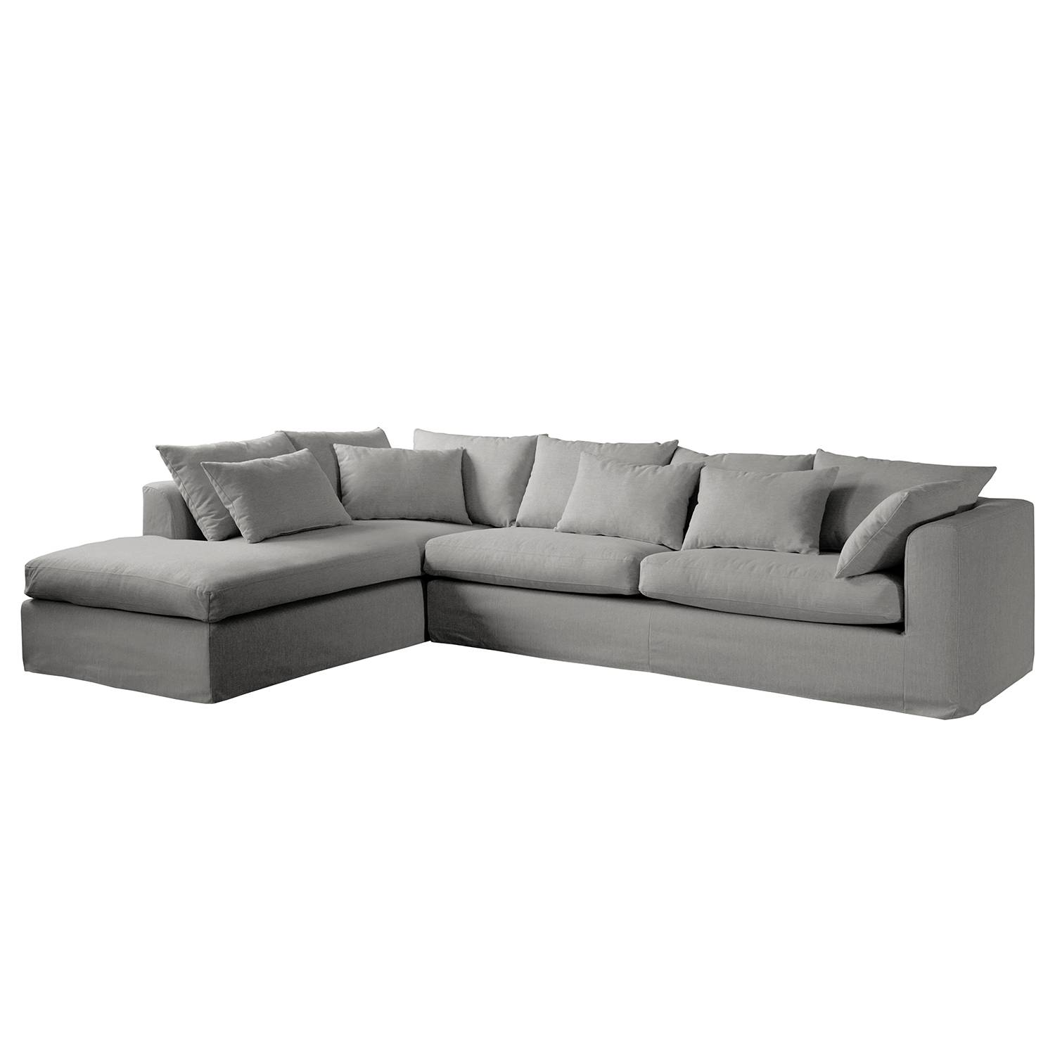 Maison Belfort Ecksofa Breves Grau Flachgewebe 299x90x213 cm von Maison Belfort