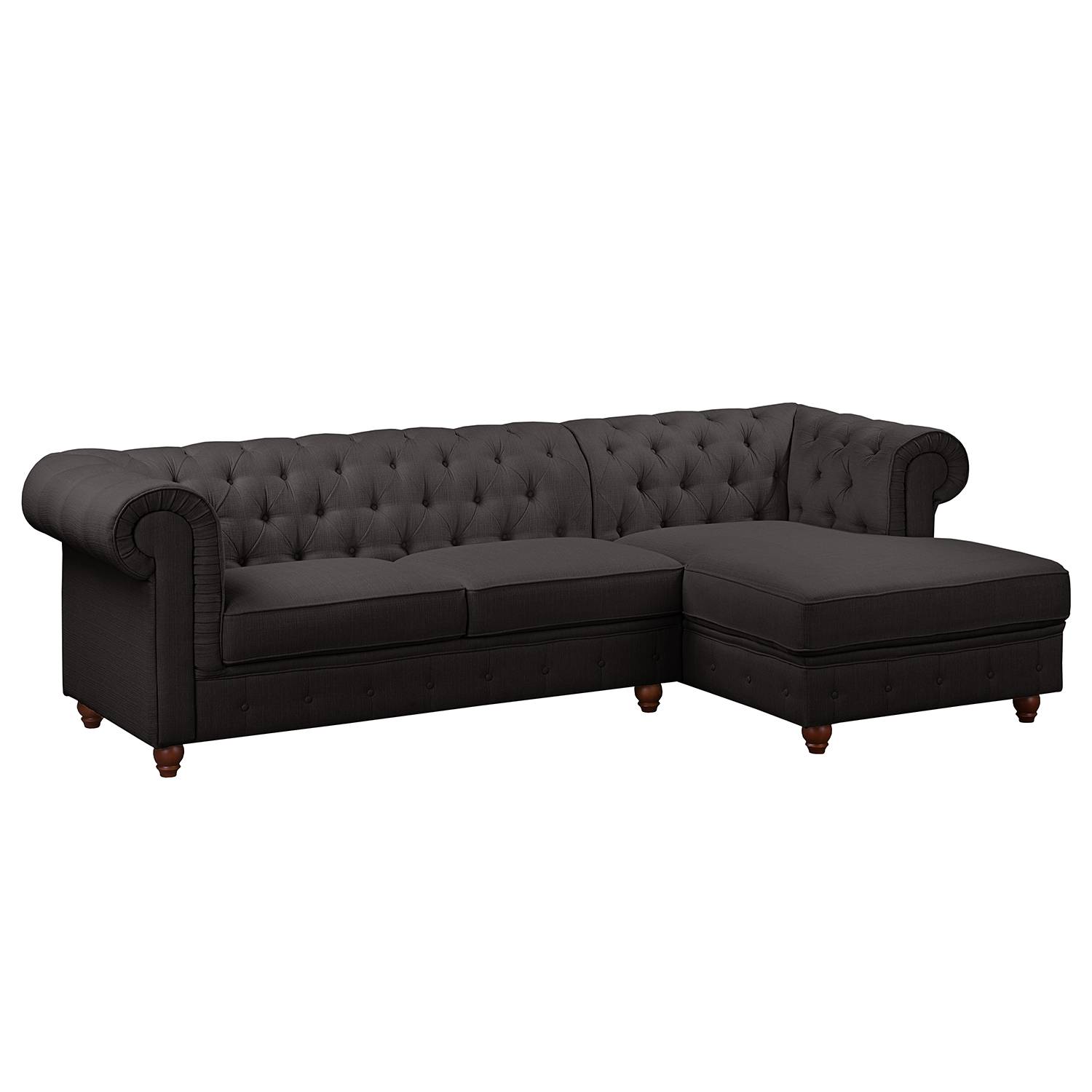 Maison Belfort Ecksofa Pintano 2-Sitzer Anthrazit Webstoff 260x71x140 cm von Maison Belfort