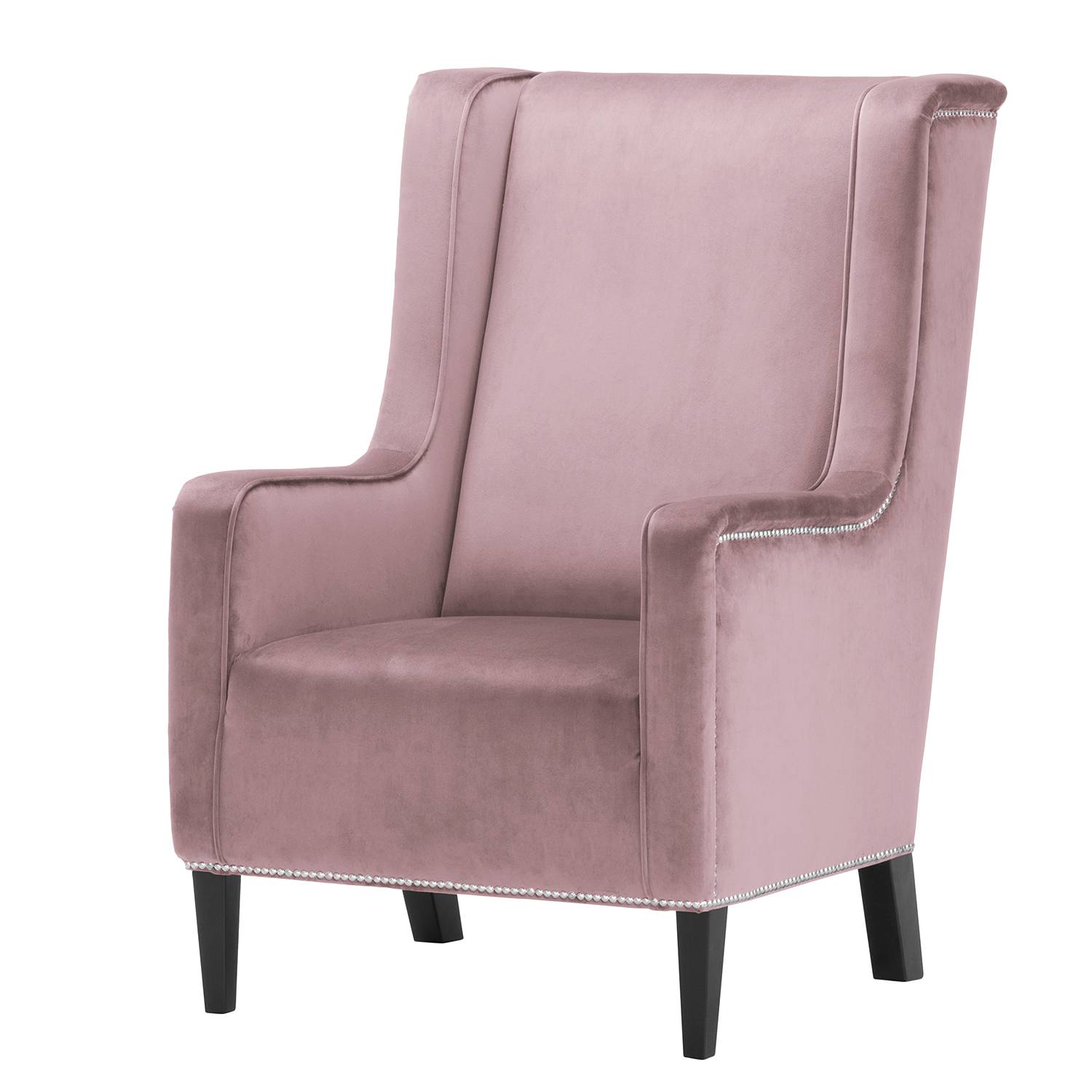 Maison Belfort Sessel Mirina I Mauve Samt 69x103x87 cm (BxHxT) von Maison Belfort