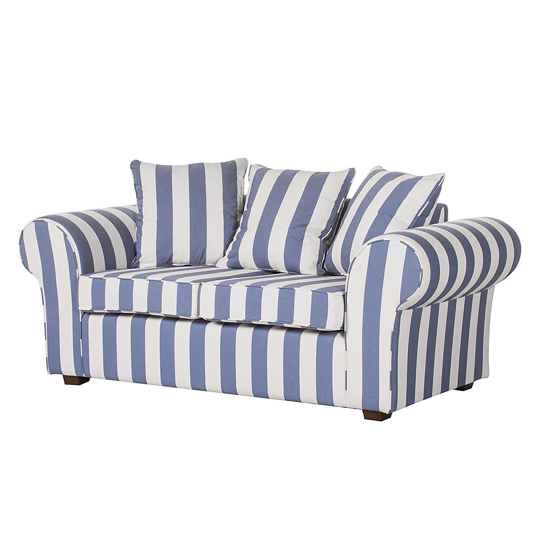 Maison Belfort Sofa Colmar 2-Sitzer Blau Webstoff 187x88x88 cm von Maison Belfort