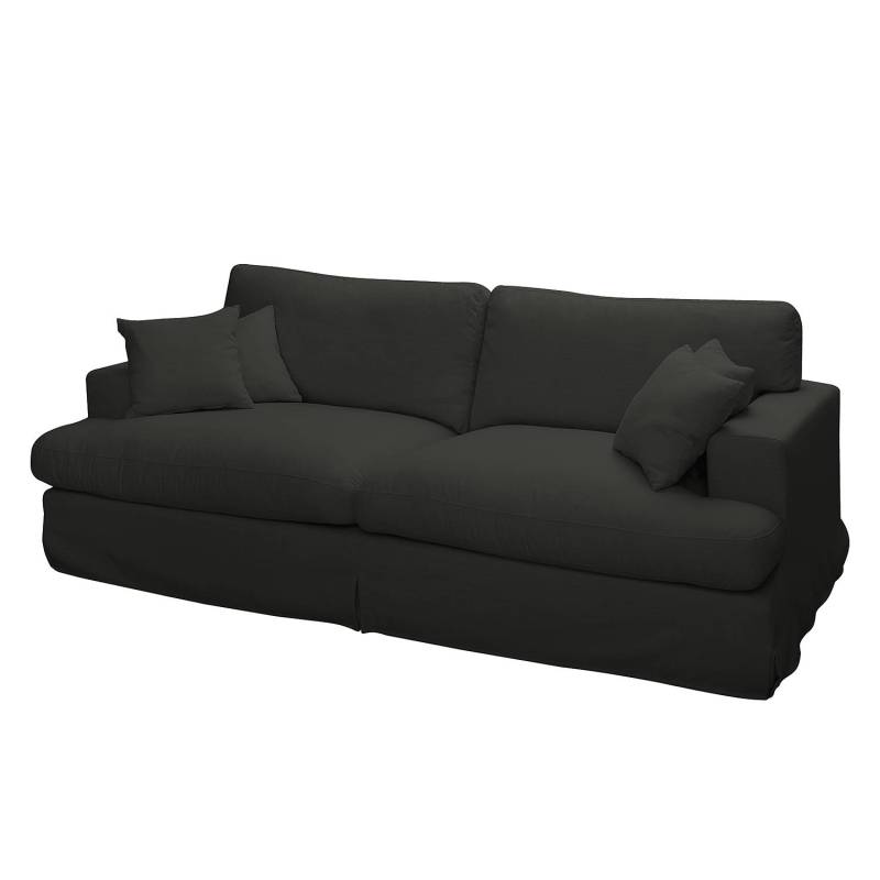 Maison Belfort Sofa Mormès 3-Sitzer Basalt Webstoff 229x95x105 cm (BxHxT) Landhaus von Maison Belfort