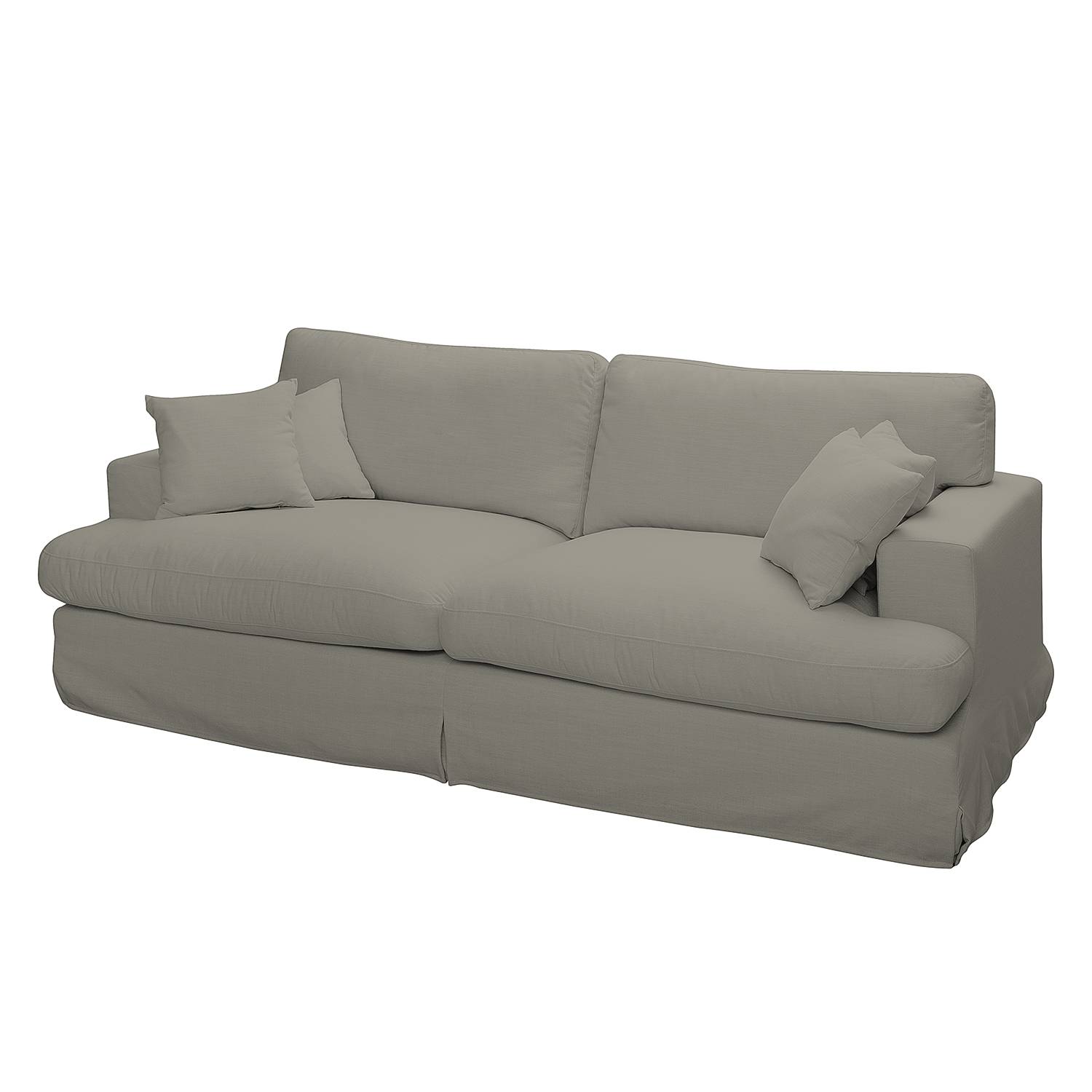 Maison Belfort Sofa Mormès 3-Sitzer Sandgrau Webstoff 229x95x105 cm (BxHxT) Landhaus von Maison Belfort