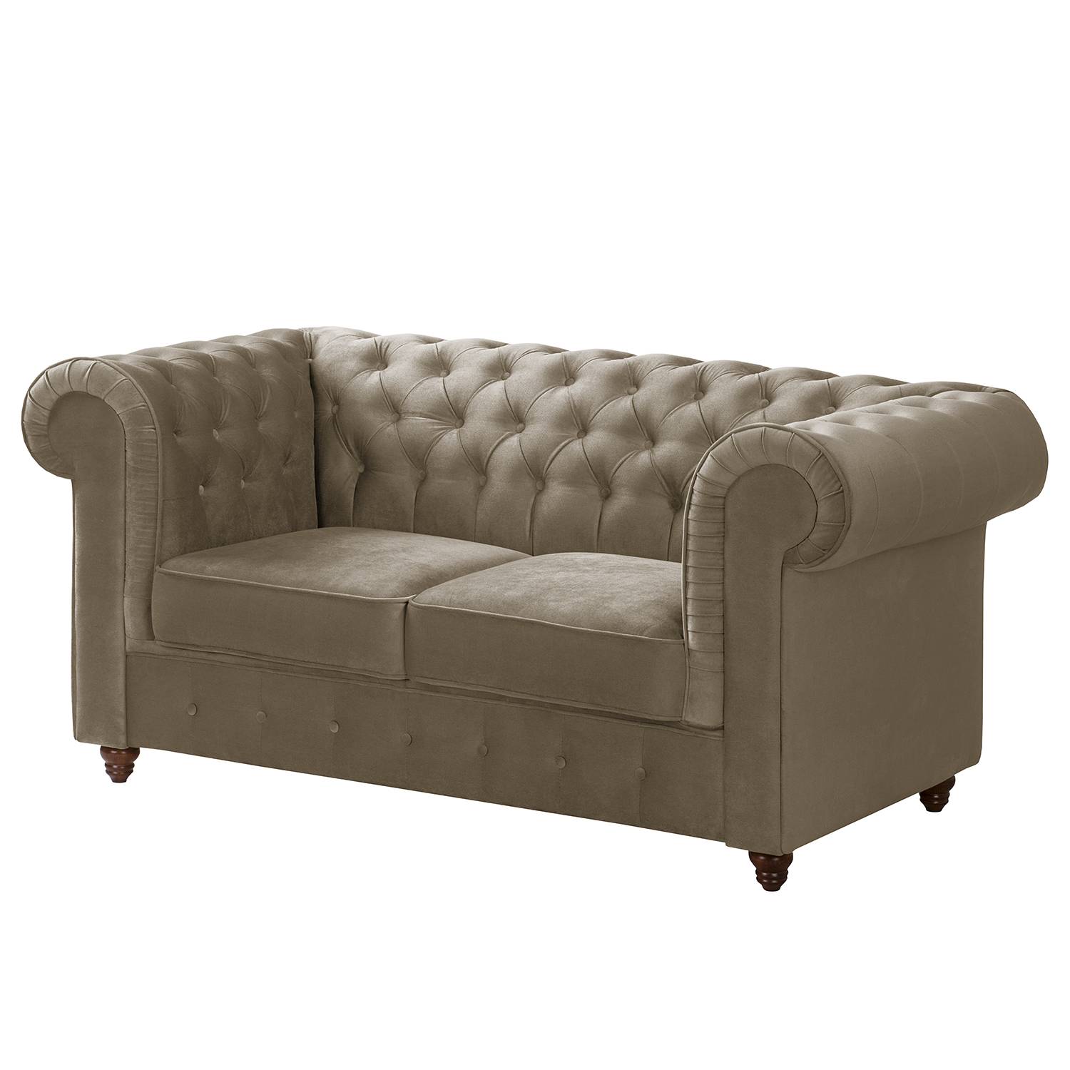 Maison Belfort Sofa Pintano 2-Sitzer Cappuccino Samt 177x77x92 cm von Maison Belfort