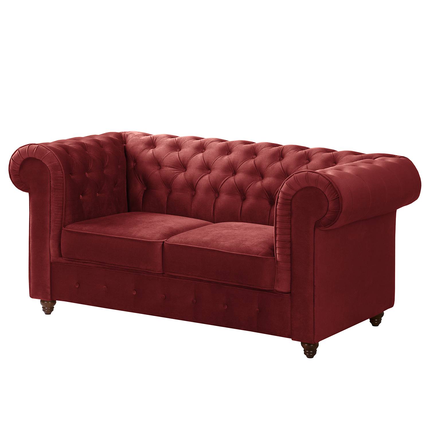 Maison Belfort Sofa Pintano 2-Sitzer Rot Samt 177x77x92 cm von Maison Belfort