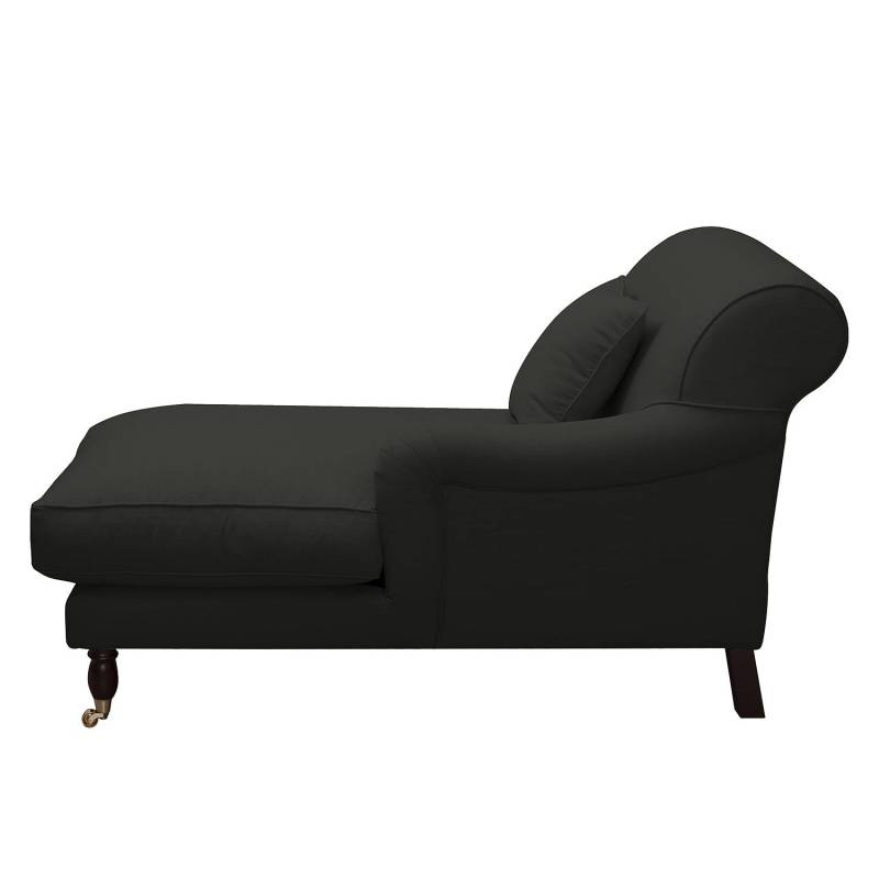 home24 XXL-Sessel Tranum Webstoff Schwarz/Anthrazit Webstoff 83 x 91 x 148cm von home24