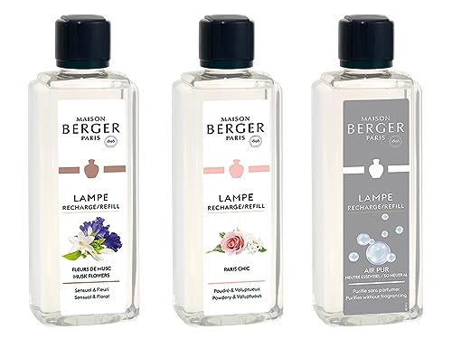 Maison Berger Paris Triopack Die Eleganten 72 | Düfte 3X 500 ml + Feuerzeug von MAISON BERGER