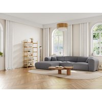 Großes Ecksofa - Ecke links - melierter Stoff - Grau - POGNI von Maison Céphy von Maison Céphy