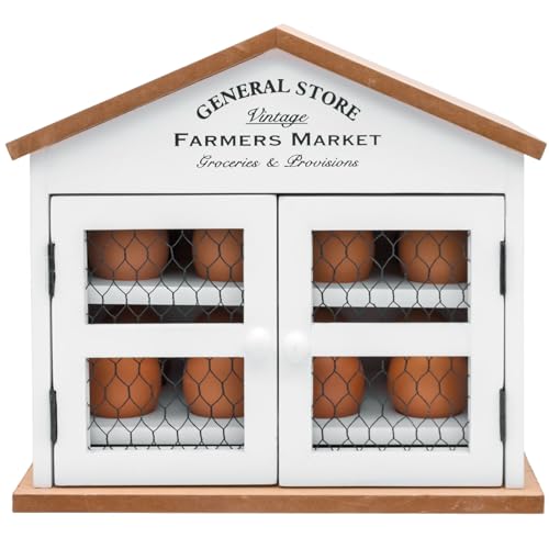 Maison Des Cadeaux 16 Eier Holz 'General Store' Haus Hütte Aufbewahrung Halter Organizer Maison Des Cadeaux 16 Eier Holz 'General Store' Haus Hütte Aufbewahrung Halter Organizer von Maison Des Cadeaux