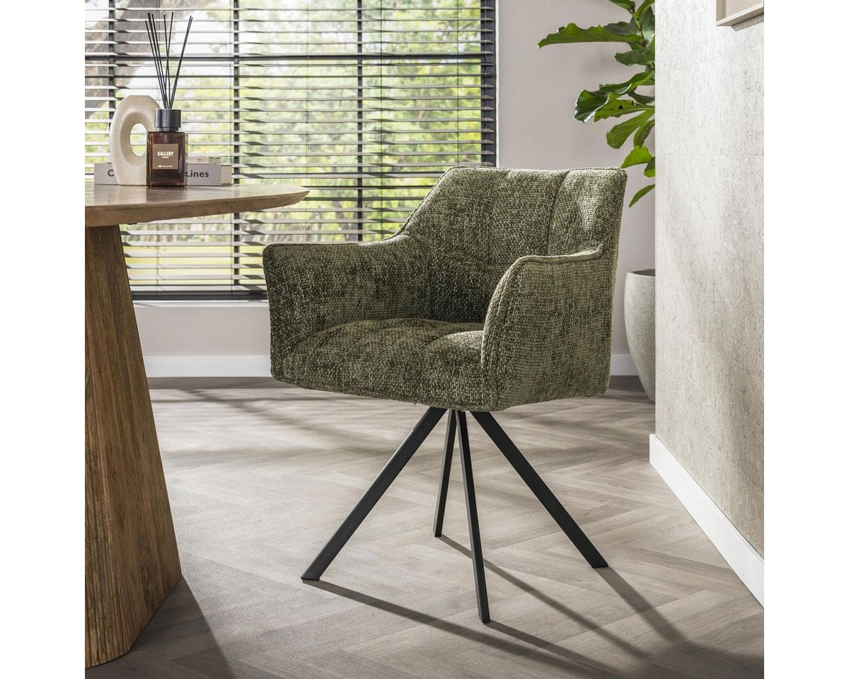 Maison ESTO Drehstuhl 2´er Set RINO Essszimmerstuhl gepolstert drehbar 360° grün, 2´er Set - Nosag Federung Maison ESTO Drehstuhl 2´er Set RINO Essszimmerstuhl gepolstert drehbar 360° grün, 2´er Set - Nosag Federung von Maison ESTO