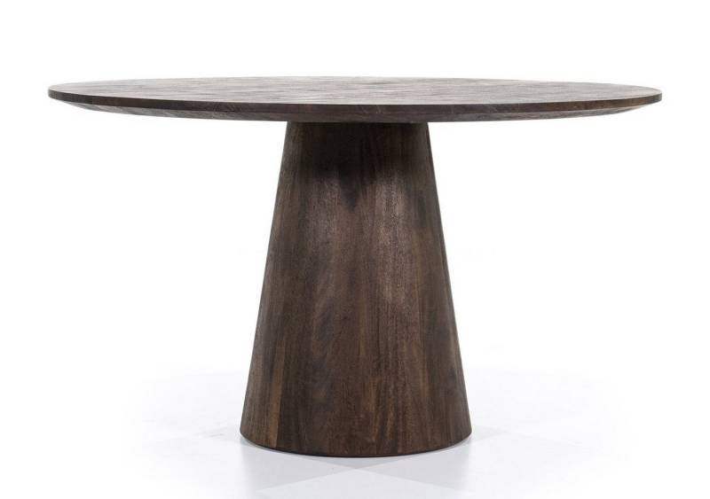 Maison ESTO Esstisch Esstisch rund Ø 130 cm Mango massiv Holz Esszimmertisch, rund von Maison ESTO