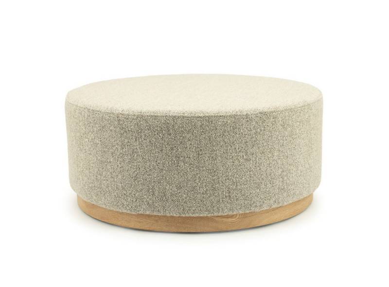 Maison ESTO Sitzhocker Sitzpouf LAVHOLM rund 80 cm Fußhocker Pouf skandinavischen Design (Einzeln erhältlich (kein Set), Vielseitig einsetzbar (Sitzhocker, Fußablage, Deko) von Maison ESTO