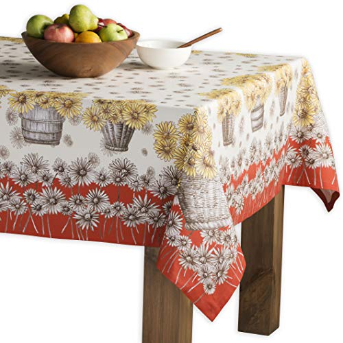 Maison d' Hermine Bagatelle 100% Baumwolle Tischdecke für Küche | Abendessen | Tischplatte | Dekoration Parteien | Hochzeiten | Thanksgiving/Weihnachten (Rechteck, 160cm x 220cm) von Maison d' Hermine