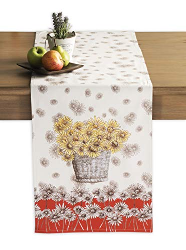 Maison d 'Hermine Bagatelle Tischläufer aus 100% Baumwolle für Partys | Abendessen | Feiertage | Küche | Thanksgiving / Weihnachten (50 cm x 150 cm) von Maison d' Hermine