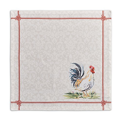 Maison d' Hermine Stoffservietten, 100% Baumwolle, 45cm x 45cm dekorative, waschbare Osterservietten, 4er-Set, für Essen, Feiertage, Buffetpartys und Hochzeiten, Campagne – Frühling/Sommer von Maison d' Hermine