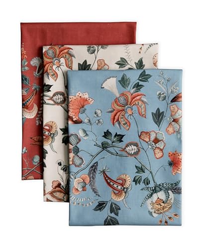 Maison d' Hermine Dalida 100% Baumwolle Set von 3 Mehrzweck-Küchentuch Weiche, saugfähige Geschirrtücher | Geschirrtücher | Barhandtücher | Frühling/Sommer (50 cm X 70 cm) von Maison d' Hermine