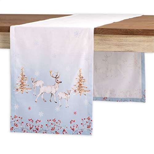 Maison d' Hermine Fairytale Forest Tischläufer aus 100% Baumwolle für Partys | Abendessen | Feiertage | Küche | Thanksgiving/Weihnachten (50 cm x 150 cm) von Maison d' Hermine