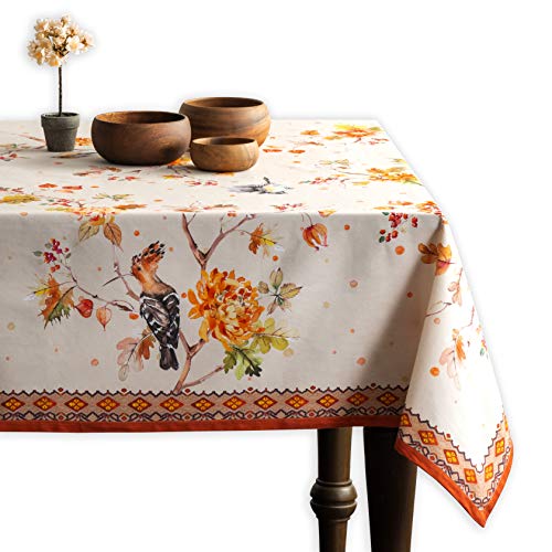 Maison d' Hermine Kelim(Prairie) 100% Baumwolle Tischdecke für Küche | Abendessen | Tischplatte | Dekoration Parteien | Hochzeiten | Thanksgiving/Weihnachten (Rechteck, 160cm x 220cm) von Maison d' Hermine