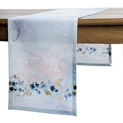 Maison d' Hermine Tischläufer, 100% Baumwolle, dekorativer Oster-Tischläufer, waschbare Tischdecke für Feiertagsessen, Hochzeit, Babyparty und Essen, Lazy Summer Days – Frühling/Sommer (50cm x 150cm) von Maison d' Hermine