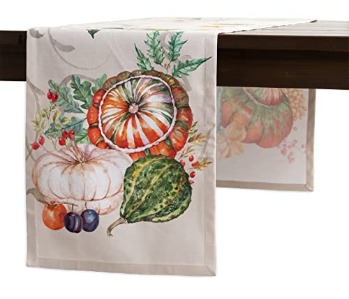 Maison d' Hermine Lumina Tischläufer aus 100% Baumwolle für Partys | Abendessen | Feiertage | Küche | Thanksgiving/Weihnachten (50 cm x 150 cm) von Maison d' Hermine