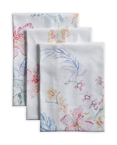 Maison d' Hermine Küchenhandtuch, 100% Baumwolle Set von 3, schnelle chemische Reinigung, Geschirrtuch für Muttertagsgeschenke, Esszimmer, Bankett, Paradise Island – Frühling/Sommer (50 cm x 70 cm) von Maison d' Hermine