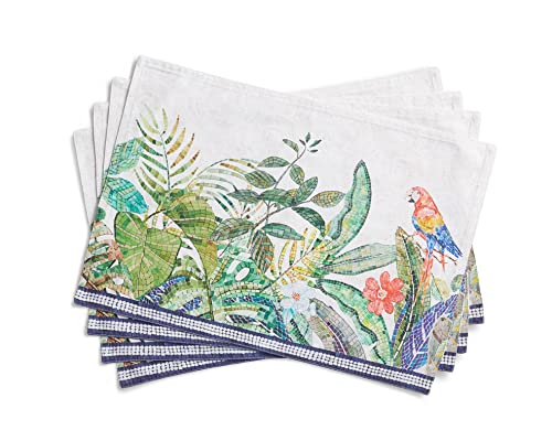 Maison d' Hermine Premium Mosaic 100% Combed Cotton Set of 4 Placemats for Dining Table Kitchen Wedding Everyday Use Dinner Parties (13"x19") von Maison d' Hermine
