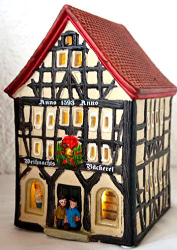 Maison en France orginelles Lichterhaus - Weihnachtshaus, die Weihnachtsbäckerei aus dem Jahr 1593- in Anlehnung an die früheren Backstube- Haus Steht in Rüdesheim am Rhein von Maison en France