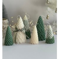 Große Weihnachtsbaumkerze Kiefer Sojawachs Dekor von MaisonBohiti