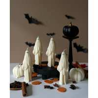 Handgemachte Geister-Kerze Gruseliges Halloween-Dekor, Sojawachs von MaisonBohiti