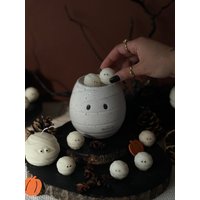 Mumie Geist Wachsbrenner | Ölbrenner Gruseliger Laternenbrenner Halloween Herbst Wohn Dekor Dekorationen Kerzenwärmer von MaisonBohiti